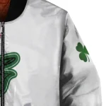 baltimore orioles four leaf icon white green bomber jacket best selling