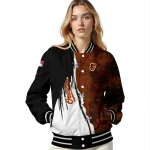 baltimore orioles grunge cut design orange black varsity jacket best selling