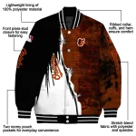 baltimore orioles grunge cut design orange black varsity jacket best selling