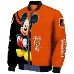 baltimore orioles mickey mouse orange bomber jacket best selling