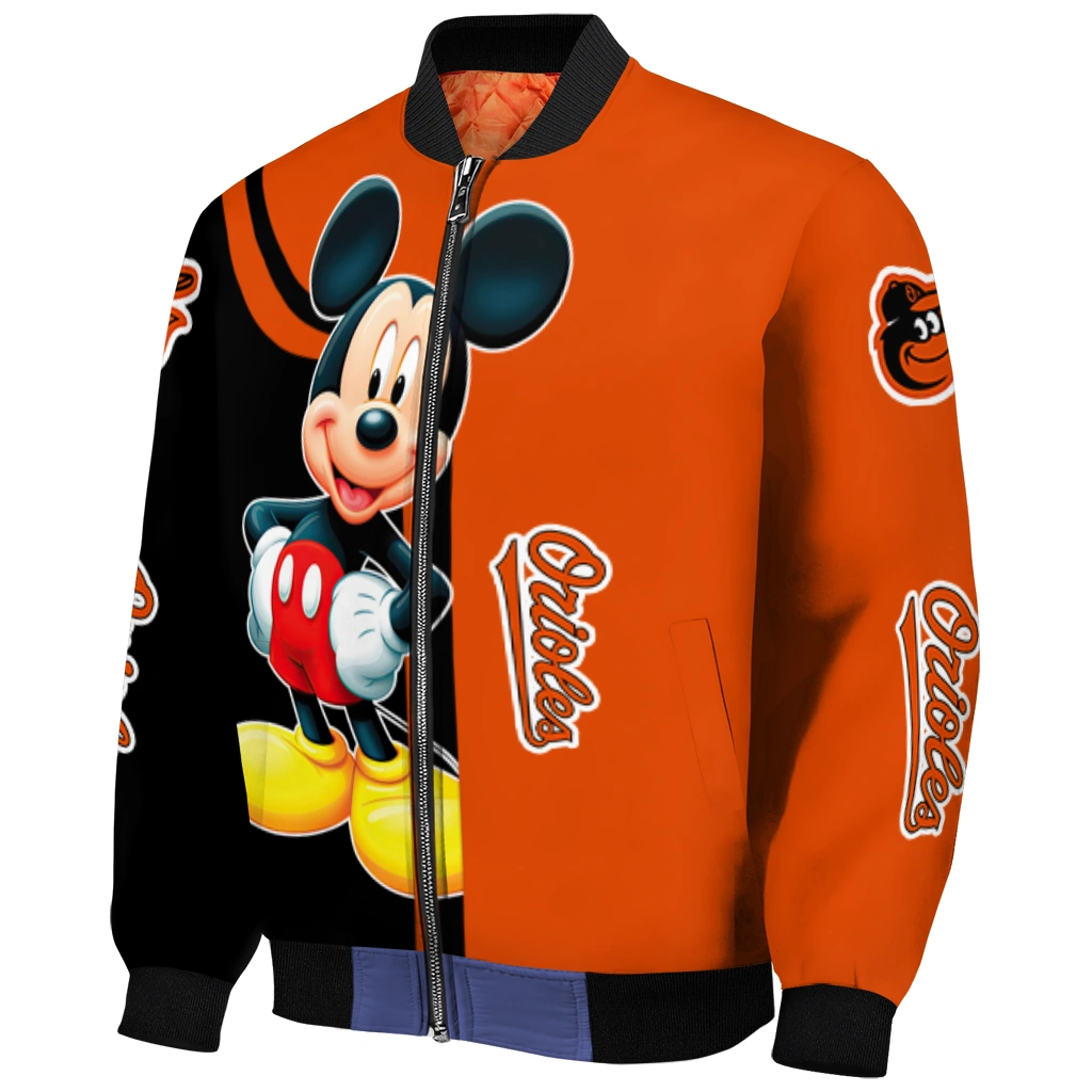 baltimore orioles mickey mouse orange bomber jacket fashion forward baltimore orioles mickey mouse orange bomber jacket fashion forward