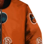 baltimore orioles mickey mouse orange bomber jacket best selling
