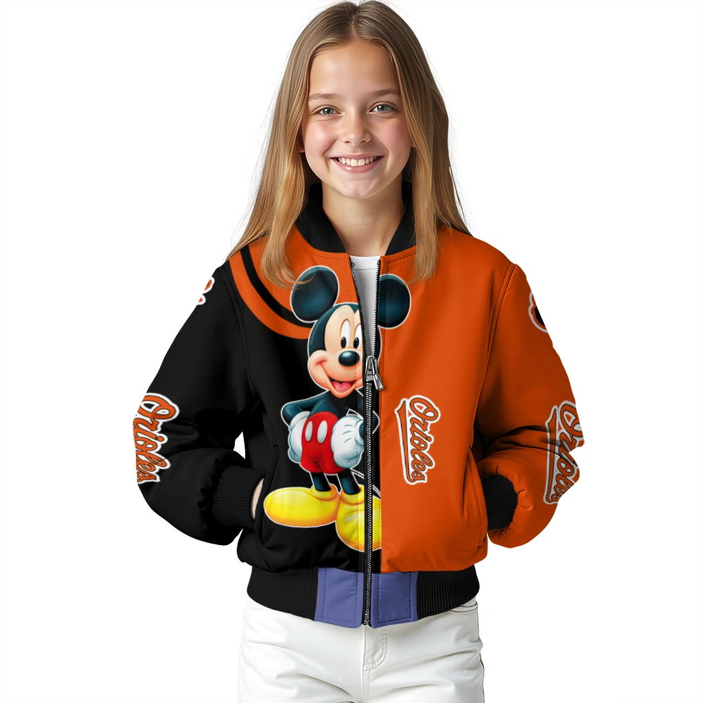baltimore orioles mickey mouse orange bomber jacket top rated baltimore orioles mickey mouse orange bomber jacket top rated