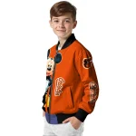 baltimore orioles mickey mouse orange bomber jacket best selling