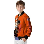 baltimore orioles minnie mouse orange bomber jacket best selling