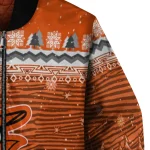 baltimore orioles snowy pines orange bomber jacket best selling