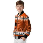 baltimore orioles snowy pines orange bomber jacket best selling
