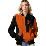 baltimore orioles urban mark orange bomber jacket best selling