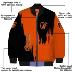 baltimore orioles urban mark orange bomber jacket best selling