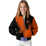 baltimore orioles urban mark orange bomber jacket best selling