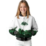 baltimore ravens clovers design white green varsity jacket best selling