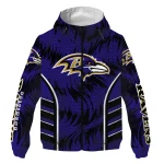 baltimore ravens dynamic heat wave purple windbreaker jacket best selling