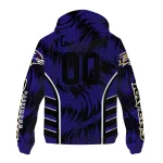 baltimore ravens dynamic heat wave purple windbreaker jacket best selling