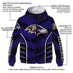 baltimore ravens dynamic heat wave purple windbreaker jacket best selling