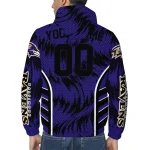 baltimore ravens dynamic heat wave purple windbreaker jacket best selling