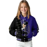 baltimore ravens minnie mouse purple varsity jacket best selling