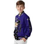 baltimore ravens minnie mouse purple varsity jacket best selling