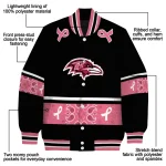baltimore ravens pink ribbon black pink varsity jacket best selling