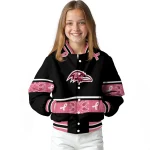 baltimore ravens pink ribbon black pink varsity jacket best selling