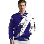 baltimore ravens ripped bolt purple white varsity jacket best selling