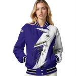 baltimore ravens ripped bolt purple white varsity jacket best selling