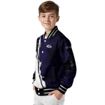 baltimore ravens ripped grunge style purple black varsity jacket best selling