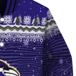 baltimore ravens snowy pines purple varsity jacket best selling