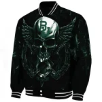 baylor bears skull bite green black varsity jacket best selling