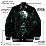 baylor bears skull bite green black varsity jacket best selling