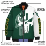 baylor bears skull outline green white bomber jacket best selling