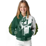baylor bears skull outline green white varsity jacket best selling