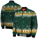 baylor bears snowy pines green bomber jacket best selling
