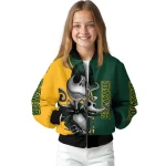 baylor bears spooky grin green bomber jacket best selling