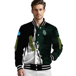 baylor bears torn texture print green black varsity jacket best selling