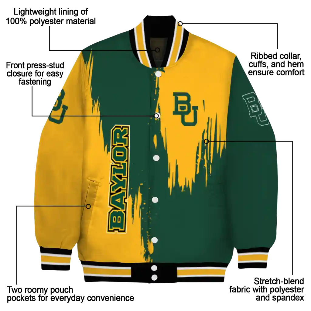 baylor bears urban mark green varsity jacket new arrival baylor bears urban mark green varsity jacket new arrival