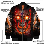 boise state broncos inferno skull orange black bomber jacket best selling
