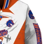 boise state broncos ripped bolt orange white varsity jacket best selling