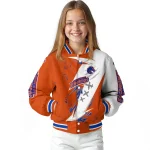 boise state broncos ripped bolt orange white varsity jacket best selling