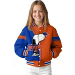 boise state broncos snoopy attitude orange varsity jacket best selling