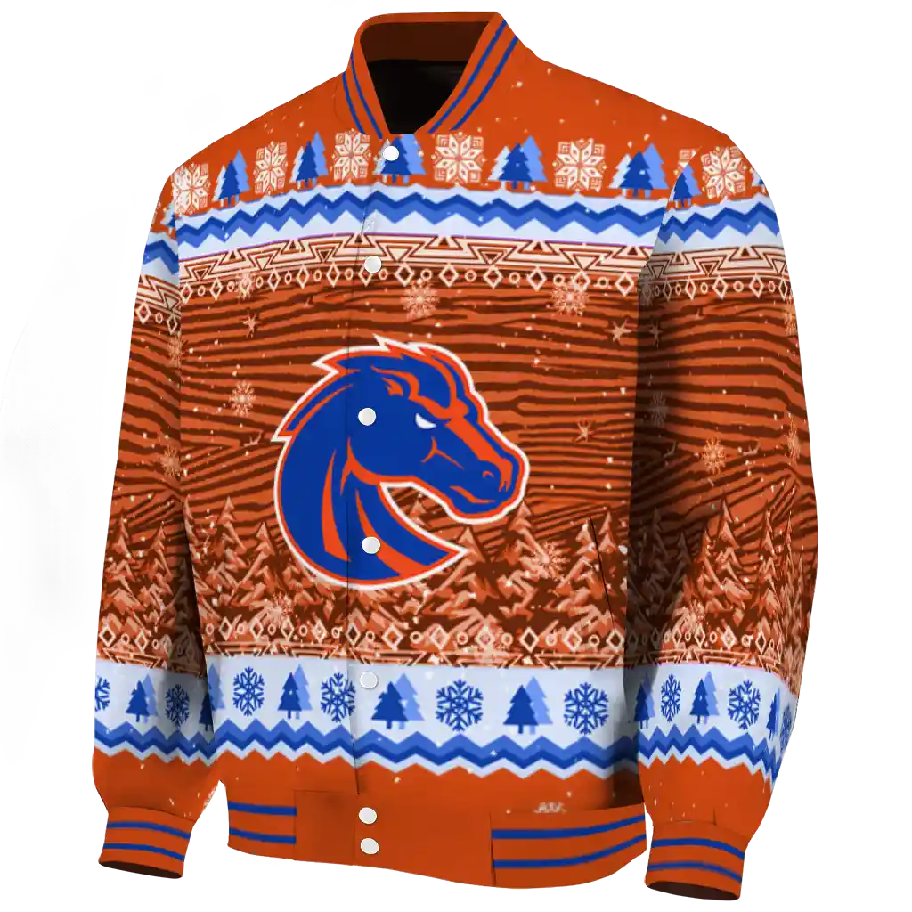 boise state broncos snowy pines orange varsity jacket best selling boise state broncos snowy pines orange varsity jacket best selling
