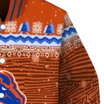 boise state broncos snowy pines orange varsity jacket best selling