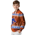 boise state broncos snowy pines orange varsity jacket best selling