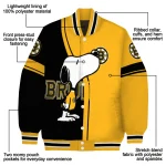 boston bruins snoopy attitude gold varsity jacket best selling