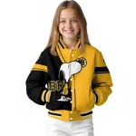 boston bruins snoopy attitude gold varsity jacket best selling