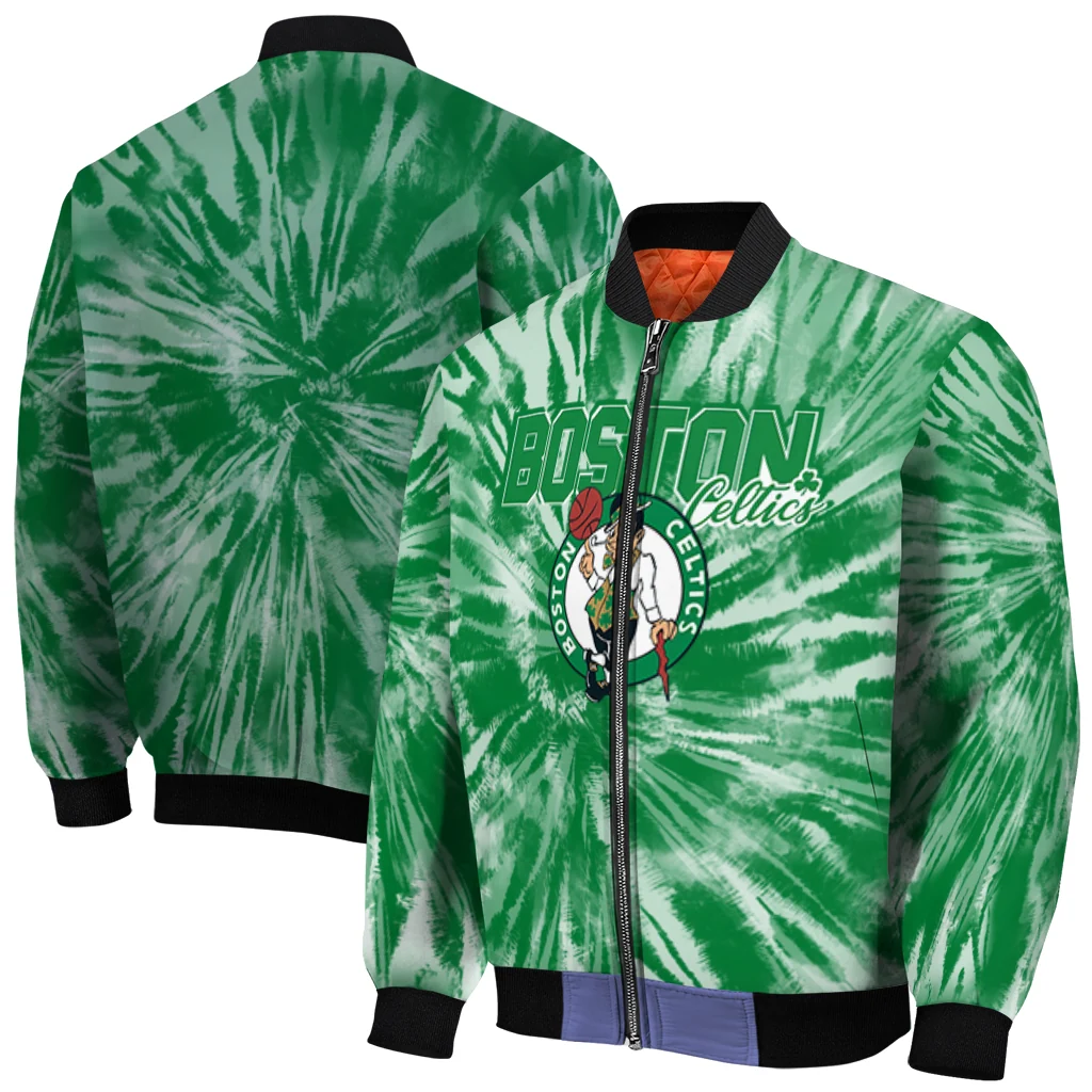 boston celtics dynamic rings green bomber jacket best selling boston celtics dynamic rings green bomber jacket best selling