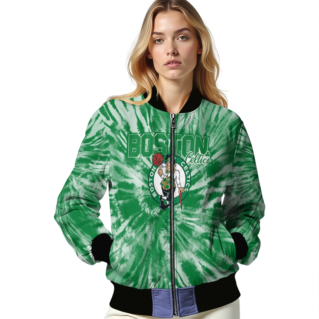 boston celtics dynamic rings green bomber jacket latest model boston celtics dynamic rings green bomber jacket latest model