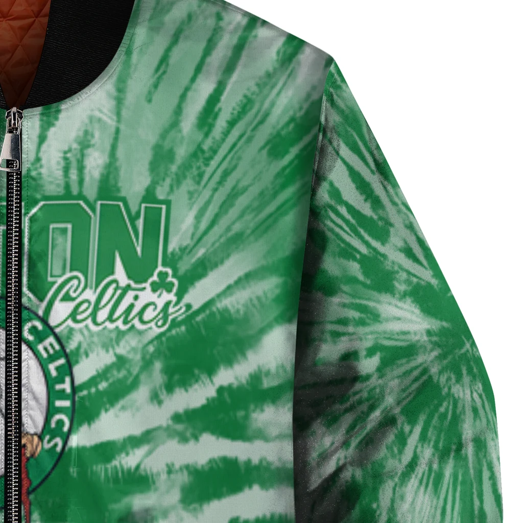 boston celtics dynamic rings green bomber jacket premium grade boston celtics dynamic rings green bomber jacket premium grade