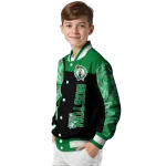 boston celtics fire skull green black varsity jacket best selling