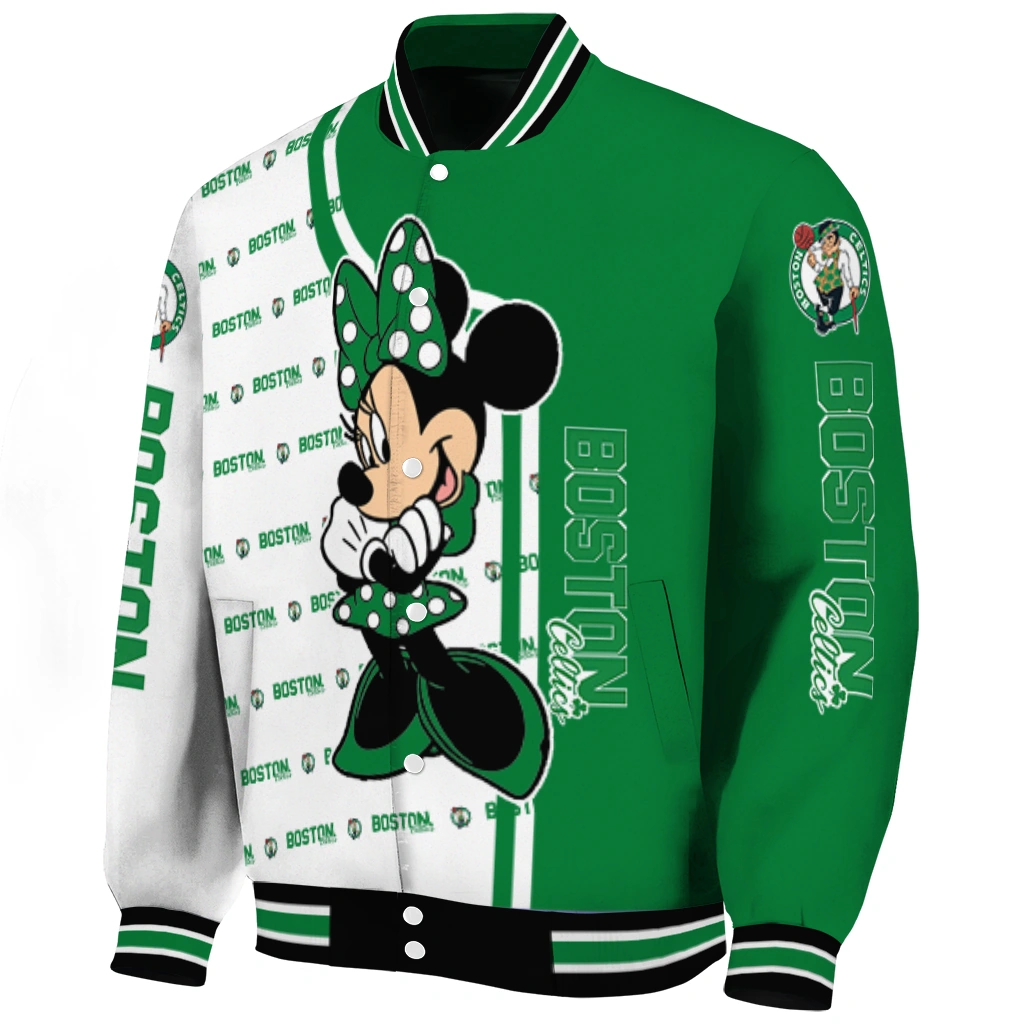 boston celtics minnie mouse green varsity jacket best selling boston celtics minnie mouse green varsity jacket best selling