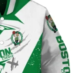 boston celtics ripped bolt green white varsity jacket best selling
